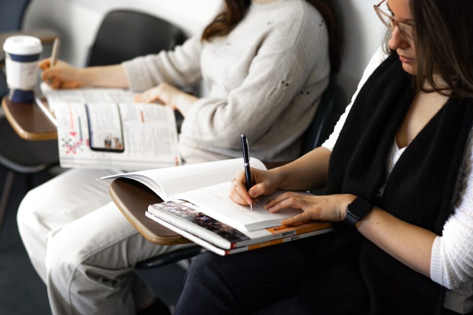 Adult students in classroom